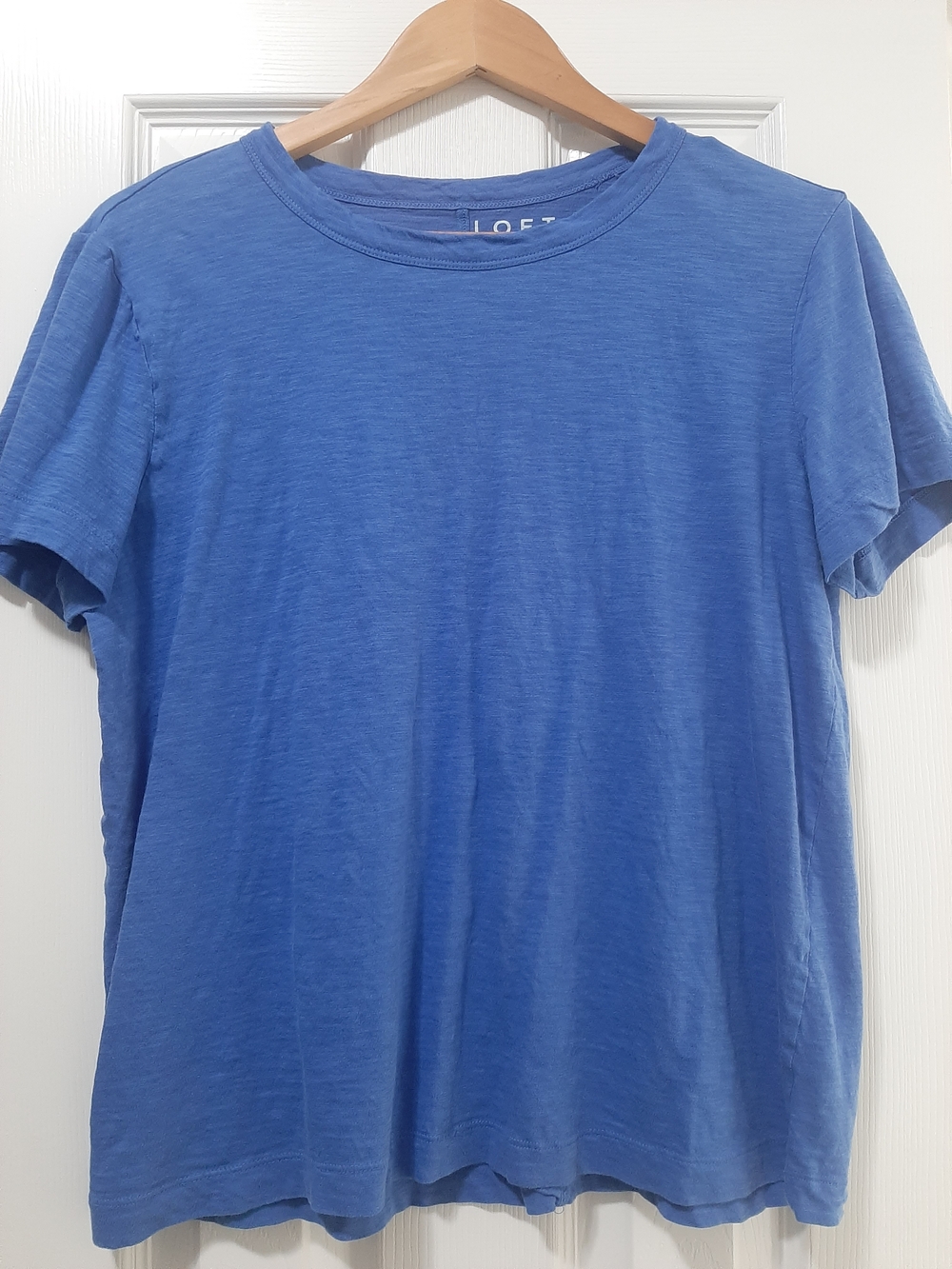 LOFT Blue Crew Neck  Short Sleeve T-Shirt Size Large